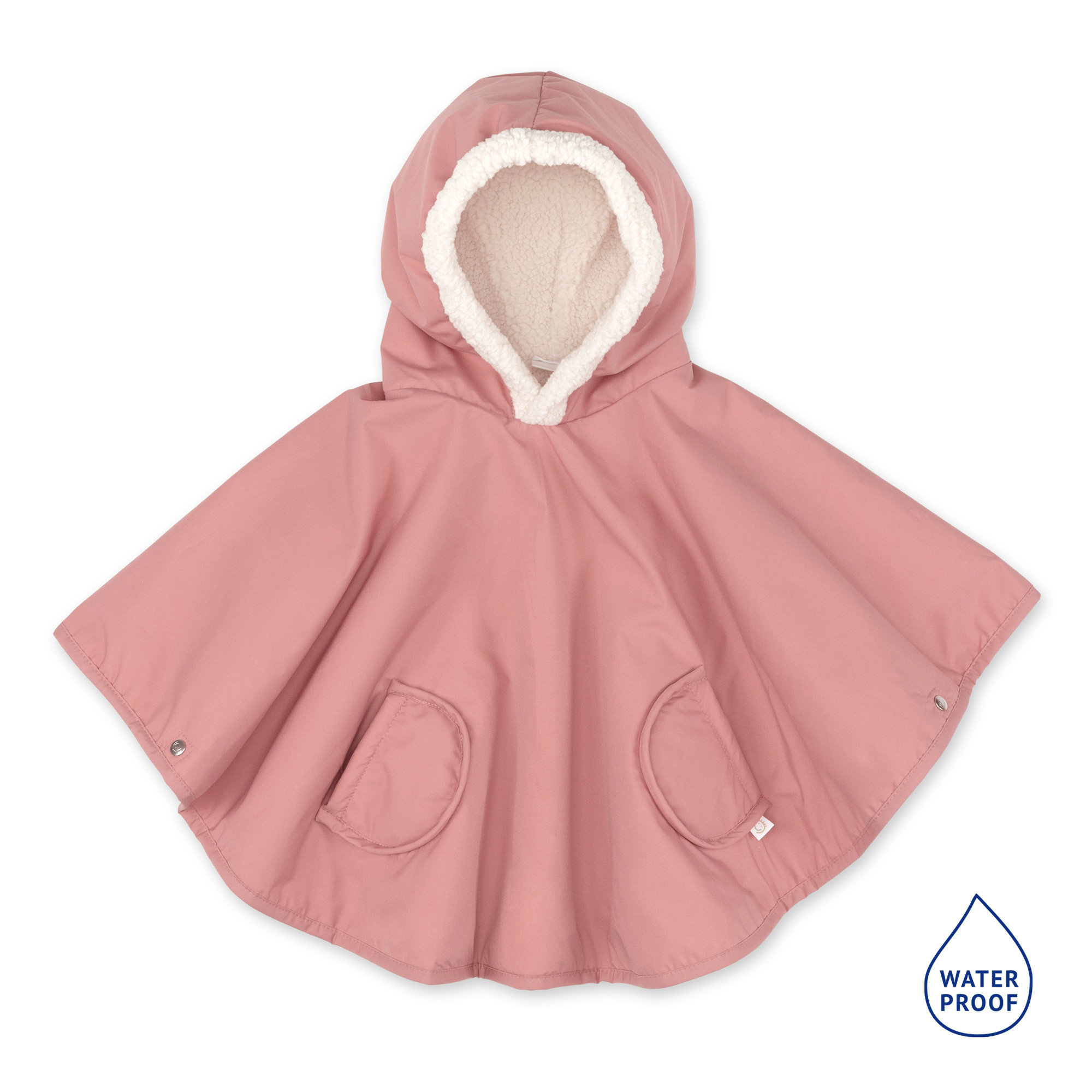 Travel poncho 9-36m Waterproof teddy Hibiscus Oeko-Tex | Travel